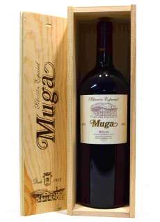 Rode wijn Muga  Magnum en caja de madera