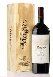 Rode wijn Muga  Selección Especial Magnum en caja de madera